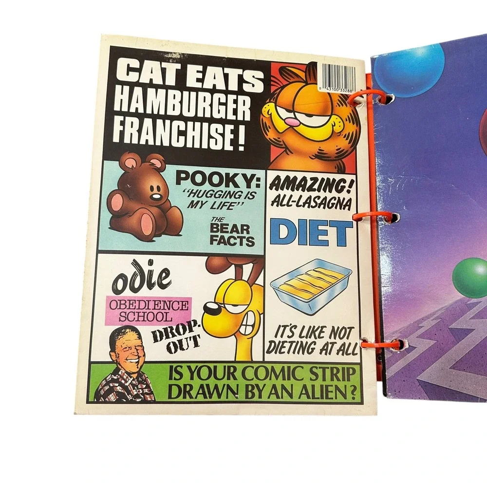 VTG Rad Dog Trapper Keeper‎ 3 Ring Binders Folders Lot 1980s 70s Garfield Folder